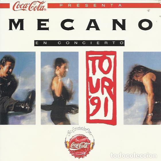 Fotos de Cantantes: MECANO PEGATINA PROMOCIONAL TOUR 91 COCA COLA 20 CM X 20 CM