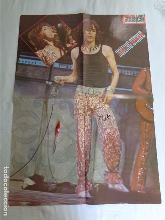 Fotos de Cantantes: POSTER GIGANTE DE MIKE JAGGER ( ROLLING STONES ) DE 1976 ---- TAMA&Ntilde;O: 85 X 61 CM