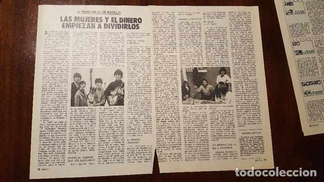 Fotos von Musikern: Recortes de revista (clipping) - La tragica vida de los Beatles - 8 hojas