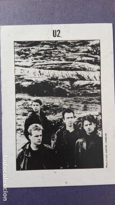 Fotos de cantantes: POSTAL PUBLICITARIA PROPAGANDA GRUPO U2 BONO THE EDGE ADAM CLAYTON LARRY MULLEN &iquest;A&Ntilde;O 1983 GIRA WAR ?