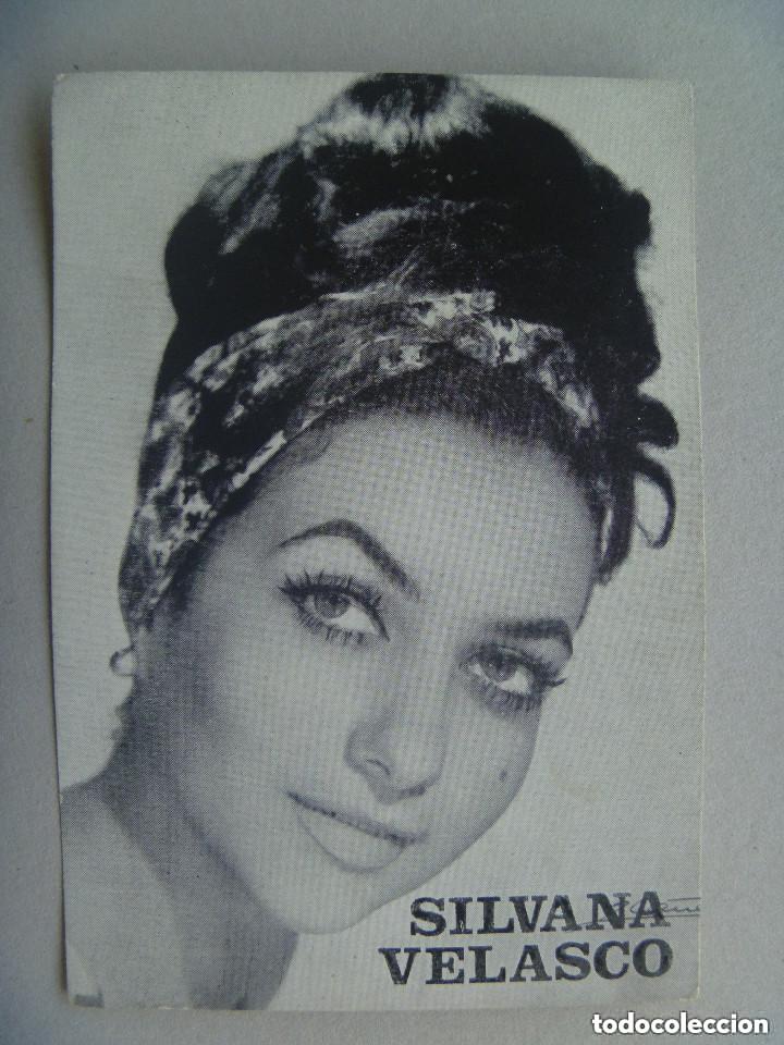 Fotos von Musikern: TARJETA DE LA CANTANTE SILVANA VELASCO, A&Ntilde;OS 60 . DE DISCOS ZAFIRO