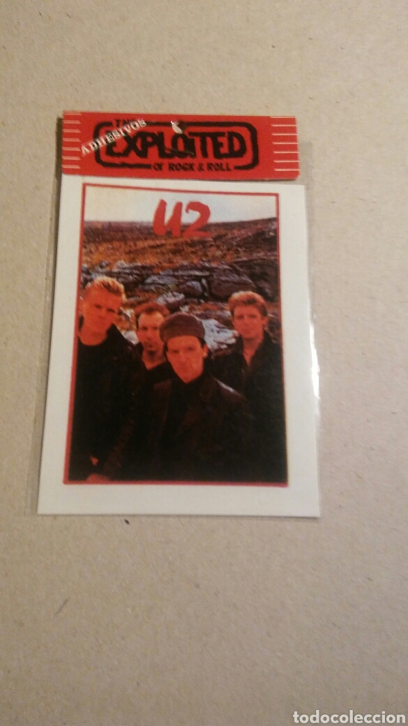 Fotos de cantantes: PEGATINA U2 A&Ntilde;OS 80