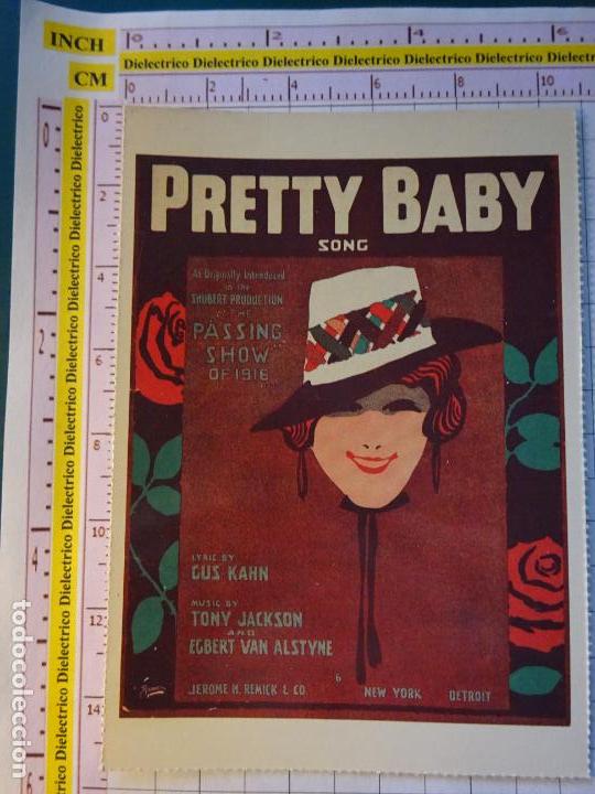 Photos de Chanteurs et Chanteuses: POSTAL DE M&Uacute;SICA. A&Ntilde;O 1988. RETRO VINTAGE ANTIGUA CANCI&Oacute;N. PRETTY BABY. 2101