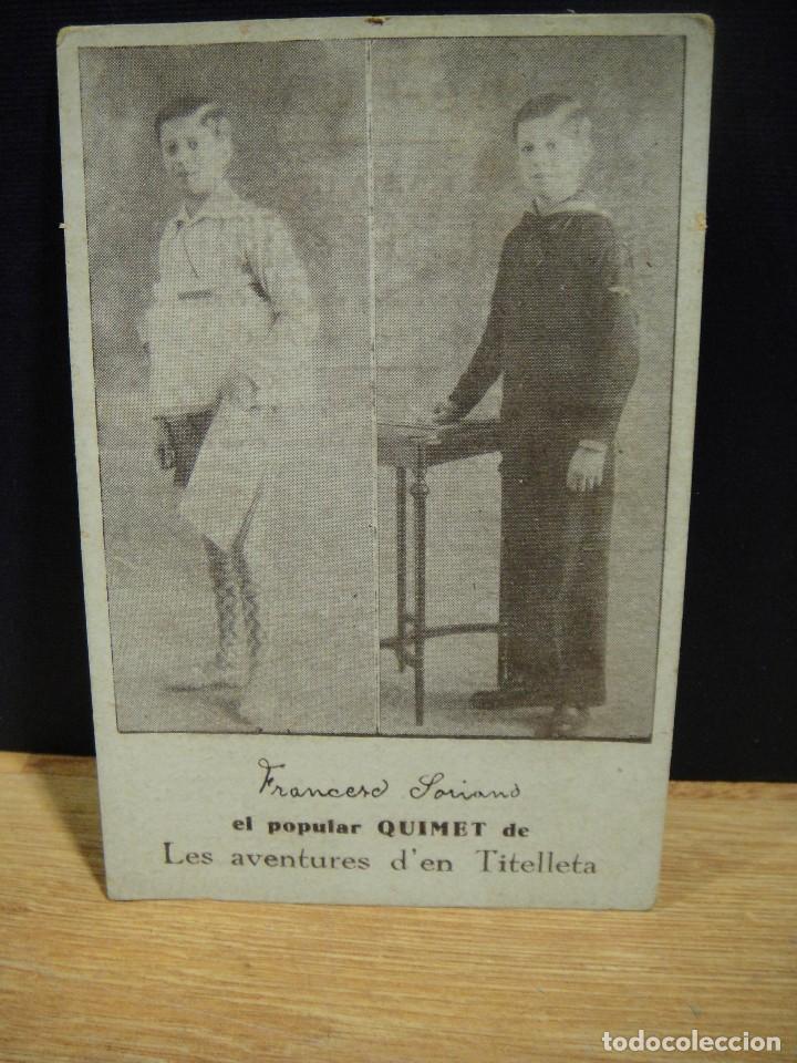 Photos of Singers: francesc soriano , quimet tarjeta- teatre catala romea - tarjeta publicitaria