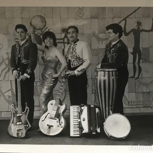 Antigua foto Luz Arenal. Spanish Quartet 15,3x11,3 cm