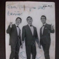 Fotos de Cantantes: POSTAL PUBLICITARIA GRUPO MUSICAL ¨ LOS CAVA BENGAL ¨ . DEDICADA Y FIRMANA MANUSCRITA. PALMA, 1965