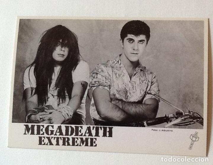 Fotos von Musikern: MEGADEATH EXTREME, POSTAL PROMOCIONAL A&Ntilde;OS 80