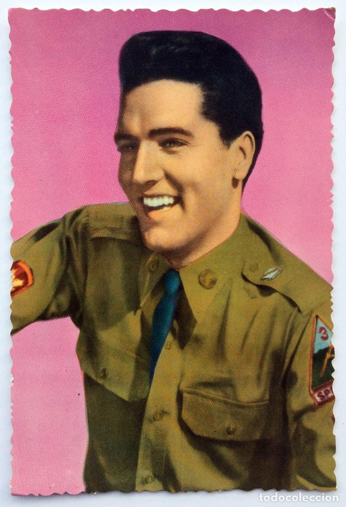Photos of Singers: POSTAL FOTOGR&Aacute;FICA 1002 ELVIS PRESLEY - ED. RAKER - F&Aacute;BREGAS - ESCRITA