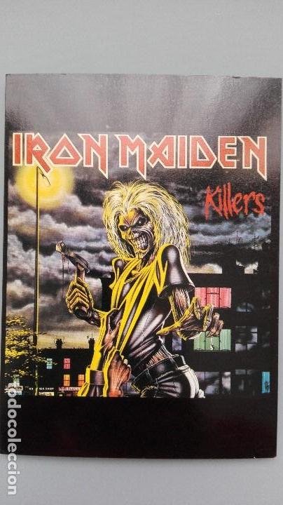 Fotos de Cantantes: POSTAL GRUPO MUSICA IRON MAIDEN PUBLICITARIA KILLERS 85 1985 ED DERECK RIGGS PERFECTA CONSERVACION