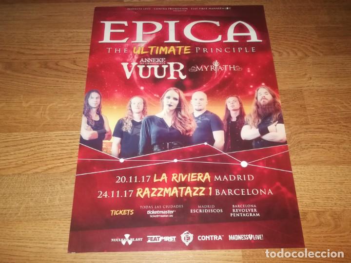 Fotos von Musikern: EPICA PROMO CONCERT POSTER TOUR SPAIN 2017 43X30 CM-WHITIN TEMPTATION-NIGHTWISH