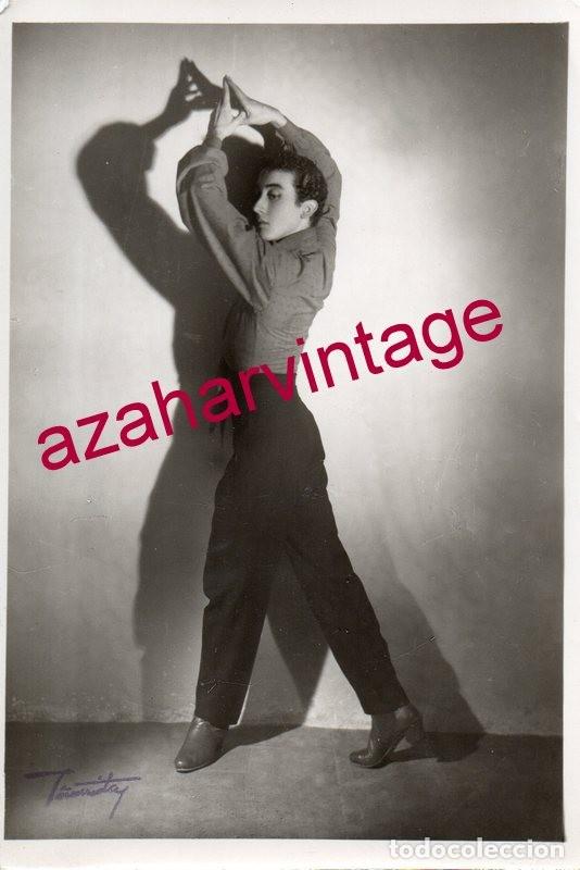 Photos of Singers: ANTIGUA FOTOGRAFIA DEL BAILAOR FLAMENCO RAMON REINA, RARA,115x170mm