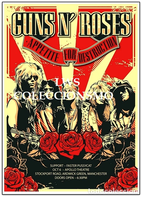 Guns N Roses Publicidad Carteles Imagenes Buy Postcards And Photos Of Singers And Bands At Todocoleccion