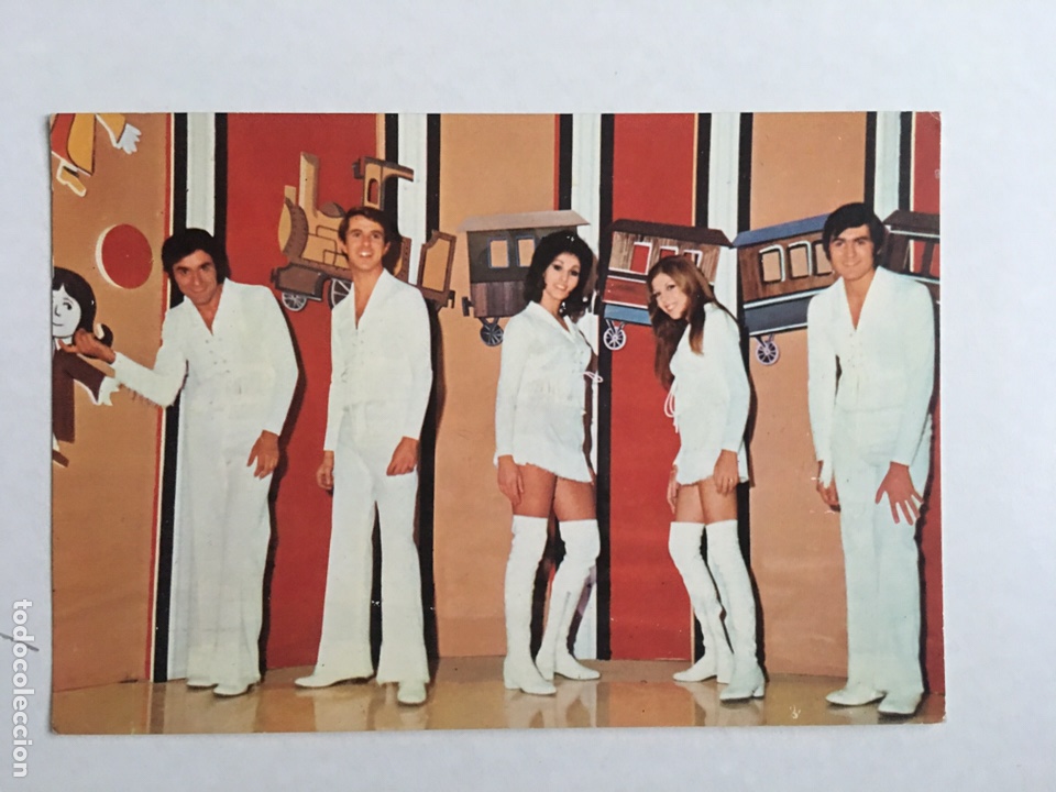 Fotos von Musikern: Postal Los 5 musicales Discos Palova autografiada