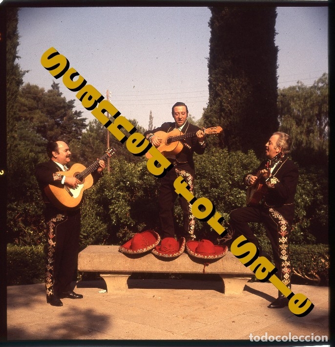 Photos de Chanteurs et Chanteuses: Diapositiva/Transparencia Original del TR&Iacute;O GUADALAJARA
