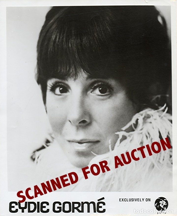 Photos of Singers: EYDIE GORME. Foto original, 1971.