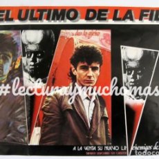 Fotos de Cantantes: EL ÚLTIMO DE LA FILA, ENEMIGOS DE LO AJENO, 1986. CARTEL ORIGINAL PROMOCIONAL DEL ÁLBUM.. Lote 174990084