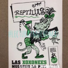 Fotos de Cantantes: LAS XOXONES. POSTAL INVITACIÓN A CONCIERTO EN SALA UNIVERSAL (MADRID), 6/12/1990. FLAMENCO RAP