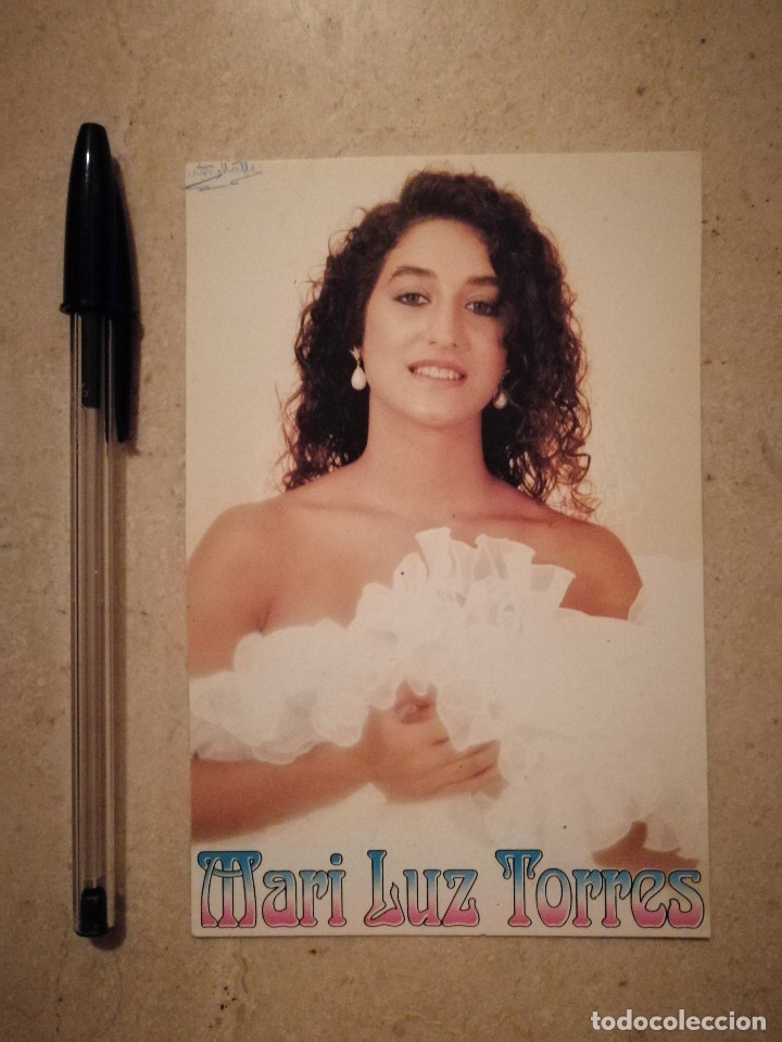 Photos of Singers: POSTAL PROMOCIONAL ORIGINAL -10*15 - MARI LUZ TORRES - ALBUM - ARTISTA CANTANTE - MUSICA