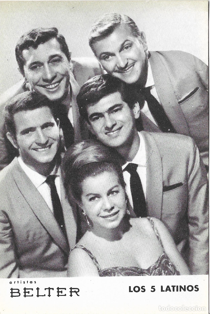 Photos of Singers: GRUPO MUSICAL LOS 5 LATINOS - ARTISTA BELTER - DORSO DETALLE CANCIONES