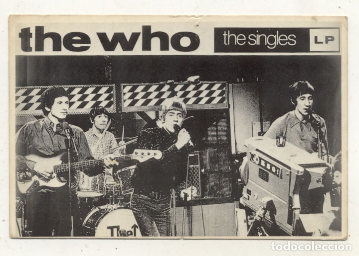Fotos de Cantantes: POSTAL THE WHO / THE SINGLES  LP / POR EL COLOR DE PAPEL PARECE ANTIGUO