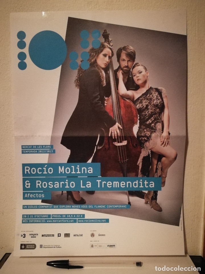 Photos de Chanteurs et Chanteuses: CARTEL ORIGINAL -A3- ROCIO MOLINA - ARCHIVO - & ROSARIO LA TREMENDITA - FLAMENCO