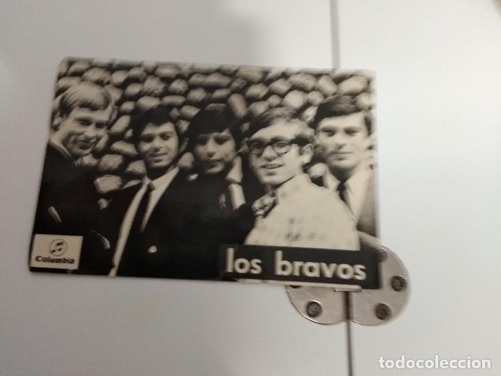 Photos of Singers: LOS BRAVOS POSTAL PROMOCIONAL COLUMBIA DISCOGRAFIA DETRAS