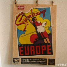 Foto di Cantanti: CARTEL ORIGINAL GIRA TOUR SUPERTRAMP BARCELONA 1979 BREAKFAST IN EUROPE 85X60