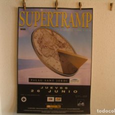 Fotos de Cantantes: SUPERTRAMP IT´S ABOUT TIME CARTEL ORIGINAL GIRA TOUR 1997 BARCELONA 99X69