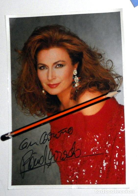 Fotos de Cantantes: FOTOGRAFIA PUBLICITARIA PROMOCIONAL - ROCIO JURADO - Con dedicatoria y FIRMADA!! - COPLA