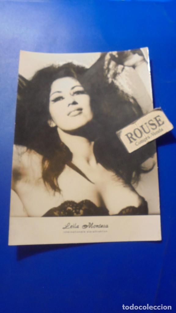 Fotos de Cantantes: ANTIGUA FOTOGRAFIA - LEILA MONTESA - INTERNATIONALE STARATTRAKTION 15X10,5 CM.