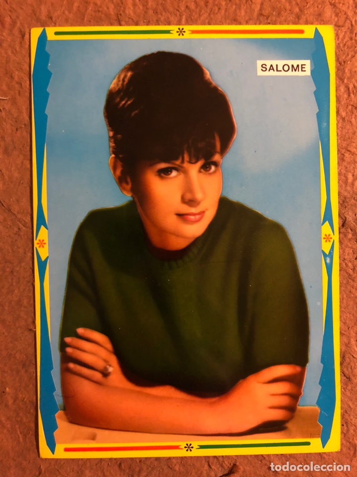 Fotos de cantantes: SALOM&Eacute;. POSTAL SIN CIRCULAR. POSTALES VIKINGO N&deg; 385 (1969).