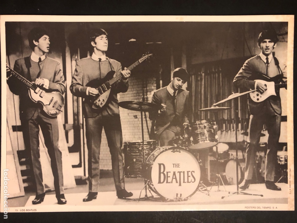 Fotos de cantantes: Foto de The Beatles.posters del tiempo 27 x 18 cm