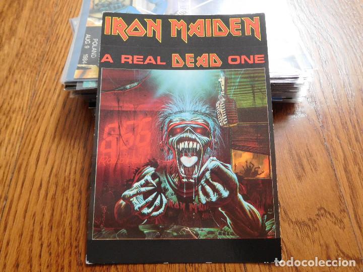 Fotos de Cantantes: Postal de Iron Maiden a real dead one editada en Inglaterra