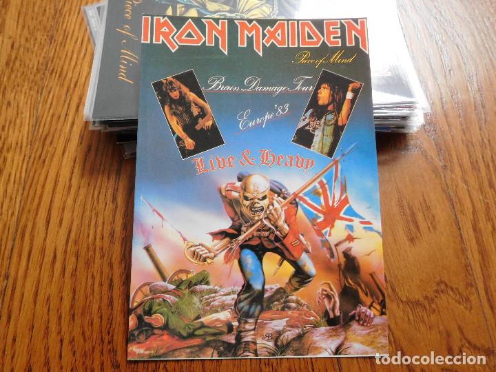 Fotos de Cantantes: Postal de Iron Maiden the trooper brain damage tour 1983