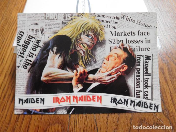 Fotos de Cantantes: Postal de Iron Maiden be quick or be dead editada en Italia