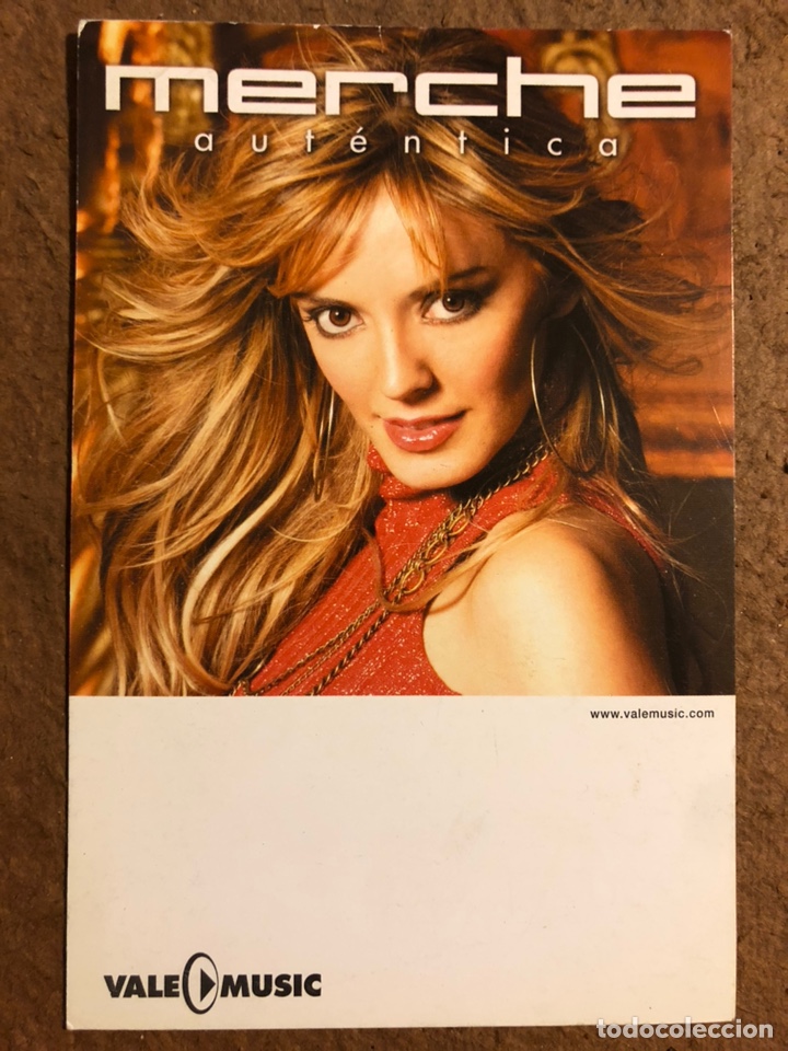 Photos de Chanteurs et Chanteuses: MERCHE &ldquo;AUT&Eacute;NTICA&rdquo; (2004). TARJETA PROMOCIONAL VALE MUSIC.
