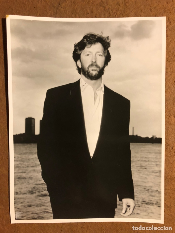 Fotos de Cantantes: ERIC CLAPTON. FOTOGRAF&Iacute;A PROMOCIONAL EN B/N DE LOS A&Ntilde;OS 80.