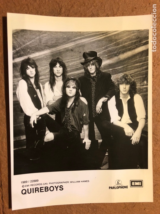Fotos von Musikern: QUIREBOYS. FOTOGRAF&Iacute;A PROMOCIONAL DISCOGR&Aacute;FICA PARLOPHONE - EMI RECORDS (1989).