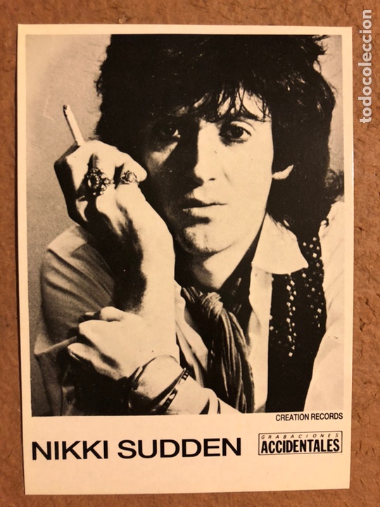 Photos de Chanteurs et Chanteuses: NIKKI SUDDEN. FOTOGRAF&Iacute;A PROMOCIONAL DISCOGR&Aacute;FICA GRABACIONES ACCIDENTALES CREATION RECORDS