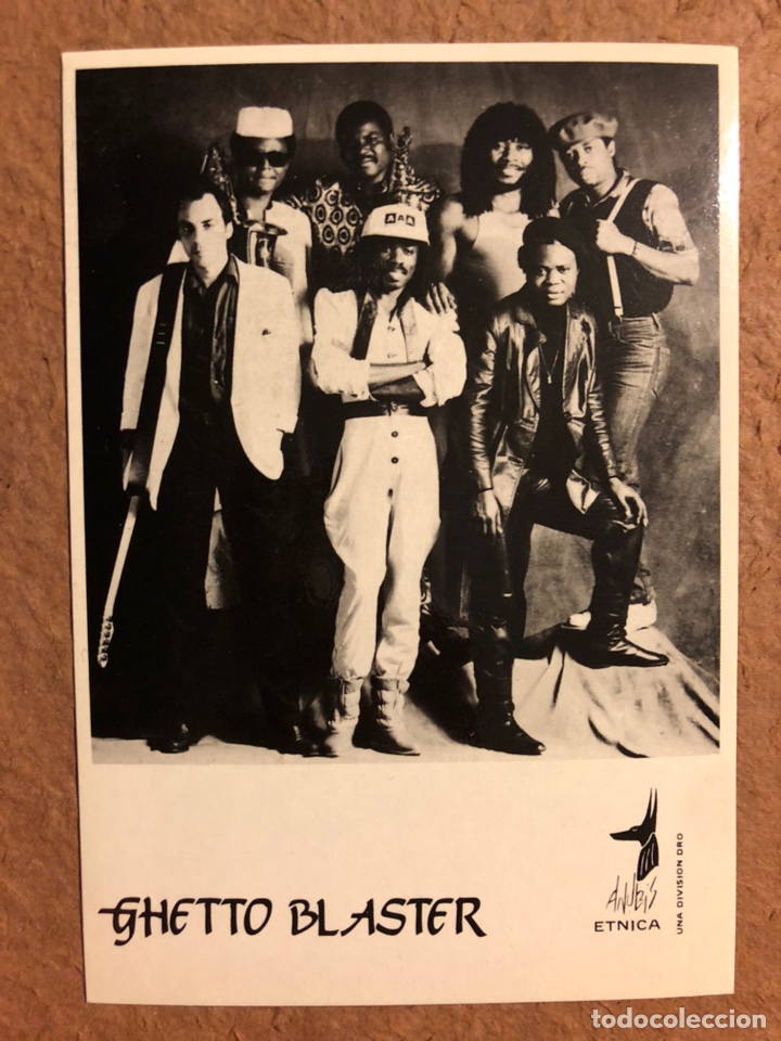 Fotos de Cantores: GHETTO BLASTER. FOTOGRAF&Iacute;A PROMOCIONAL DISCOGR&Aacute;FICA AN&Uacute;BIS ETNICA.