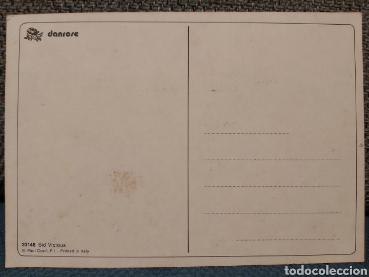 Fotos de cantantes: Postal Sid Vicious - Foto 2
