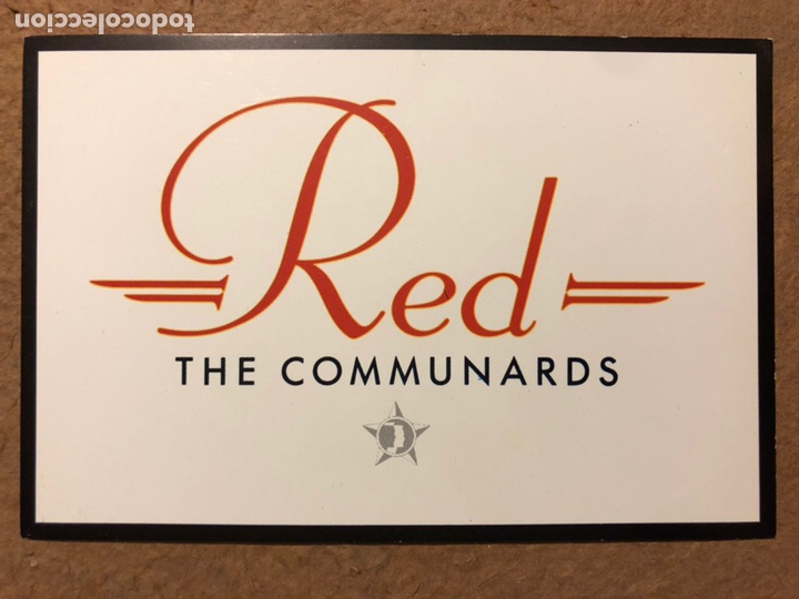 Photos de Chanteurs et Chanteuses: THE COMMUNARDS &ldquo;RED&rdquo; (1987). POSTAL SIN CIRCULAR PROMOCIONAL DEL &Aacute;LBUM.