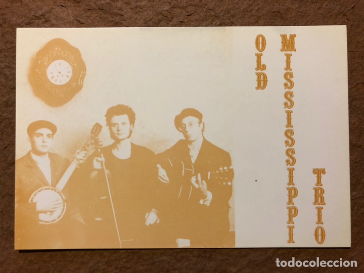 Fotos de cantantes: OLD MISSISSIPPI TR&Iacute;O &ldquo;CON EL SOL DETR&Aacute;S&rdquo;. TARJETA PROMOCIONAL CONCIERTO SALA SIDECAR (BCN).