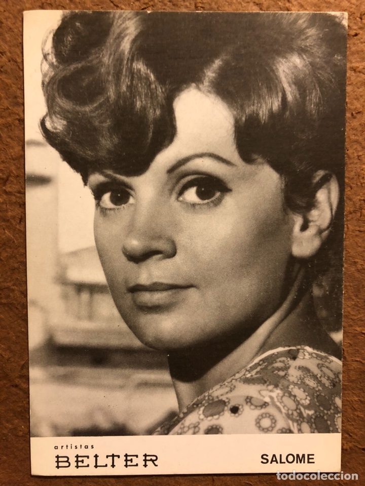 Photos de Chanteurs et Chanteuses: SALOM&Eacute;. TARJETA PROMOCIONAL ARTISTAS BELTER.
