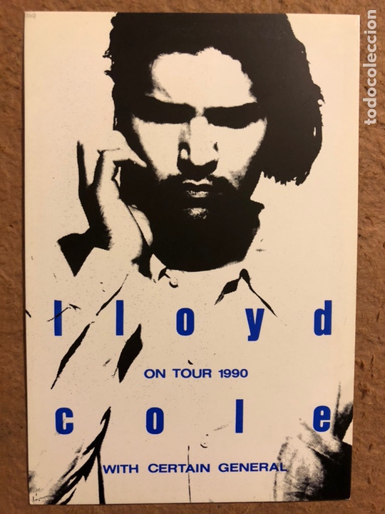 Fotos de Cantores: LLOYD COLE. POSTAL CIRCULAR GIRA ESPA&Ntilde;OLA 1990.