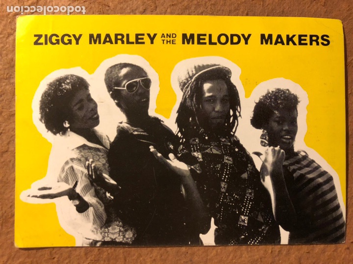 Photos de Chanteurs et Chanteuses: ZIGGY MARLEY AND THE MELODY MAKERS. POSTAL CIRCULADA PROMOCIONAL GIRA ESPA&Ntilde;A 1989.