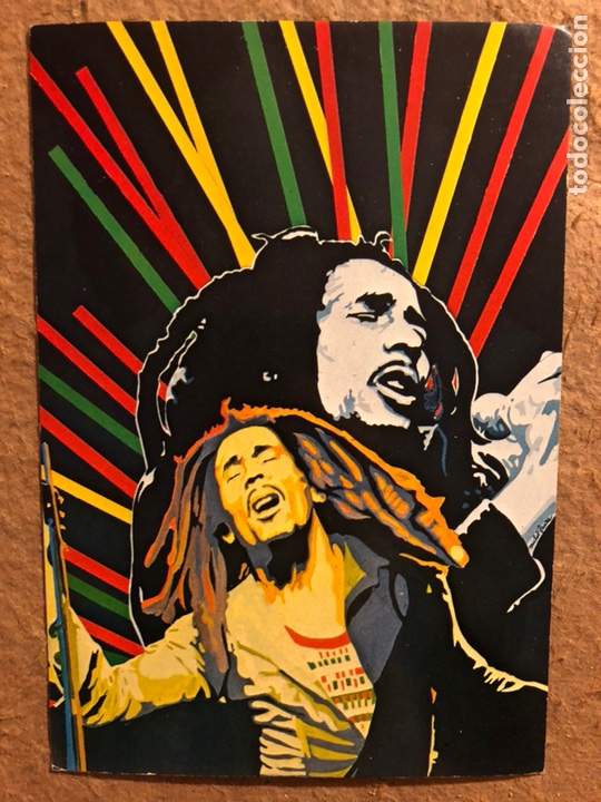 Fotos de Cantantes: BOB MARLEY. POSTAL SIN CIRCULAR ILUSTRADA POR MICHEL FAURE.