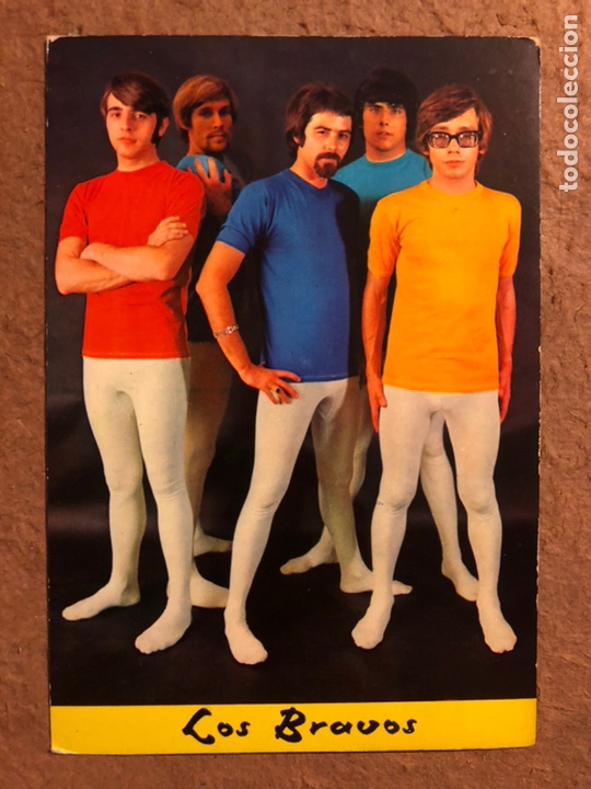 Fotos von Musikern: LOS BRAVOS. POSTAL SIN CIRCULAR PROMOCIONAL DISCOS COLUMBIA - BERGAS N&deg; 818.