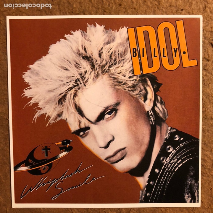 Photos de Chanteurs et Chanteuses: BILLY IDOL &ldquo;WHIPLASH SMILE&rdquo;. POSTAL SIN CIRCULAR PROMOCIONAL.