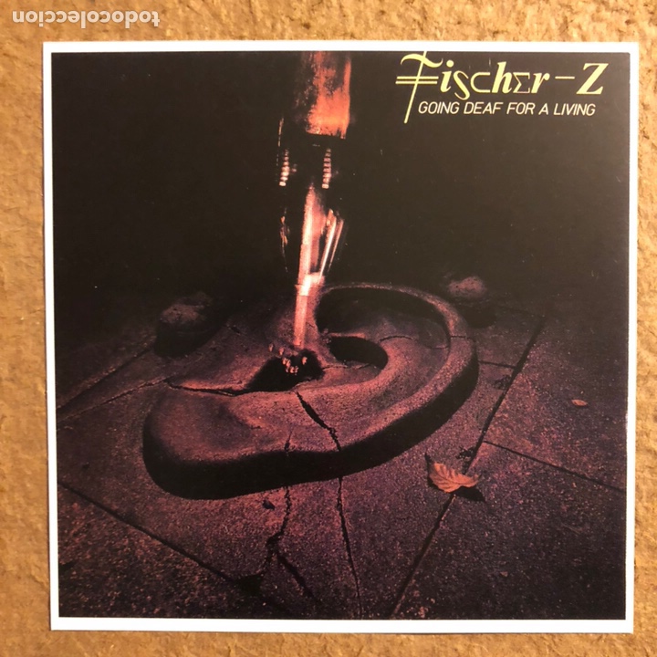 Photos de Chanteurs et Chanteuses: FISCHER-Z &ldquo;GOING DEAF FOR A LIVING&rdquo;. POSTAL SIN CIRCULAR PROMOCIONAL.